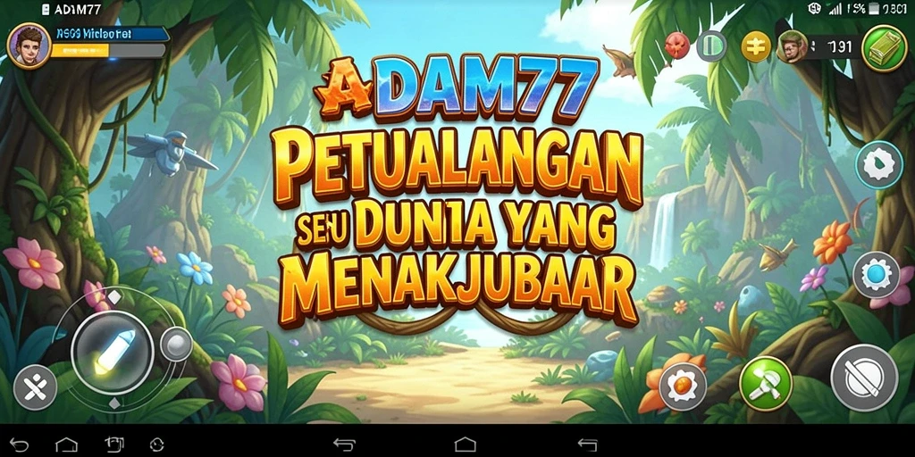 Screenshot gameplay ADAM77 yang menunjukkan petualangan luar biasa.