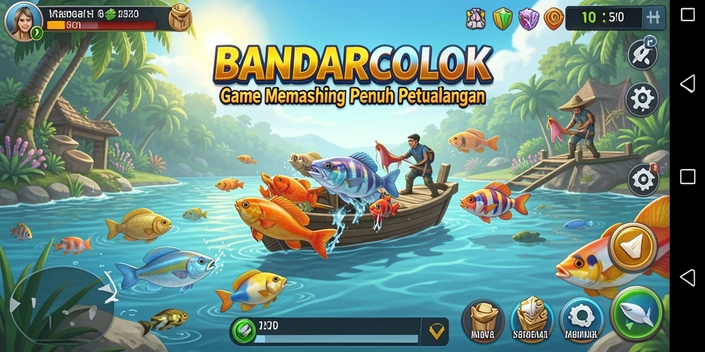 Tangkapan ikan yang spektakuler dalam gameplay BANDARCOLOK.