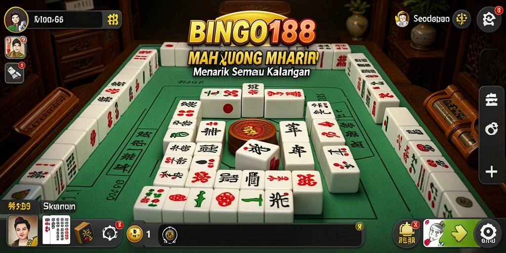 Tampilan gameplay Mahjong di BINGO188 yang menarik.