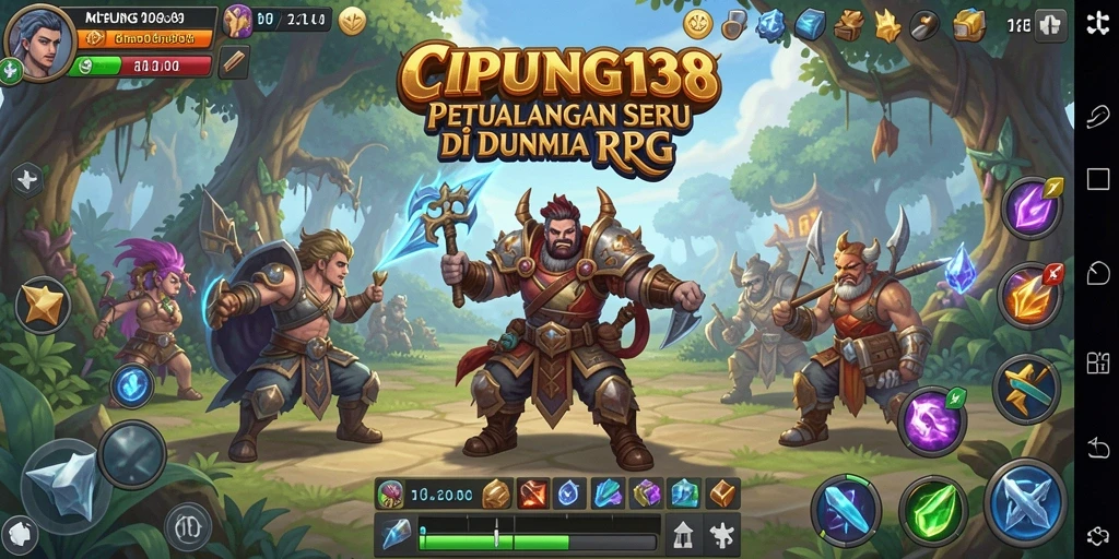 Screenshot gameplay RPG CIPUNG138 menampilkan aksi petualangan seru dan grafis memukau.