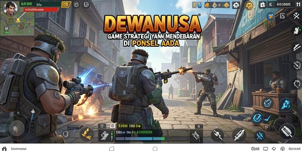 Tangkapan layar DEWANUSA menunjukkan aksi pertempuran seru dan strategi yang mendebarkan.