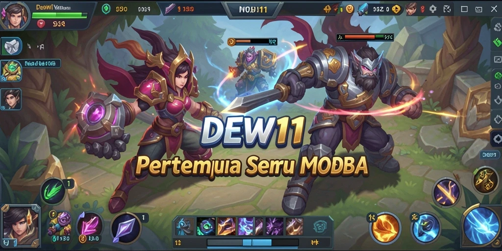 Gambaran seru dari pertempuran tim dalam DEWI11 yang penuh aksi.