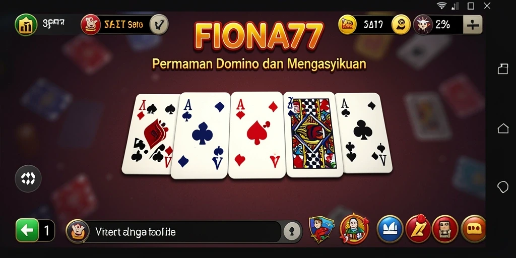 Tampilan gameplay seru FIONA77 yang menampilkan aksi permainan Domino yang menarik.