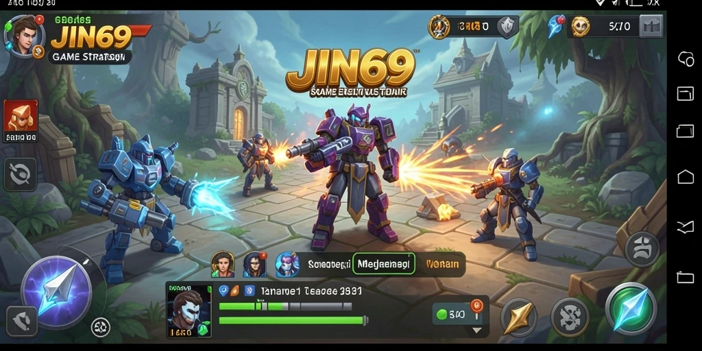 Tampilan gameplay menarik dalam JIN69 dengan elemen strategi SLG.