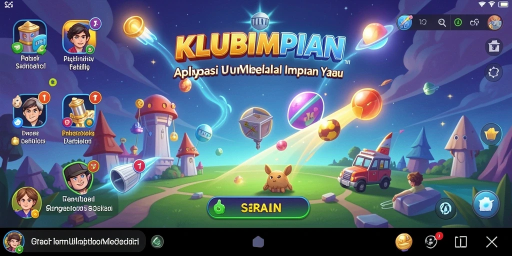 Tampilan antarmuka KLUBIMPIAN yang intuitif dan mudah digunakan.