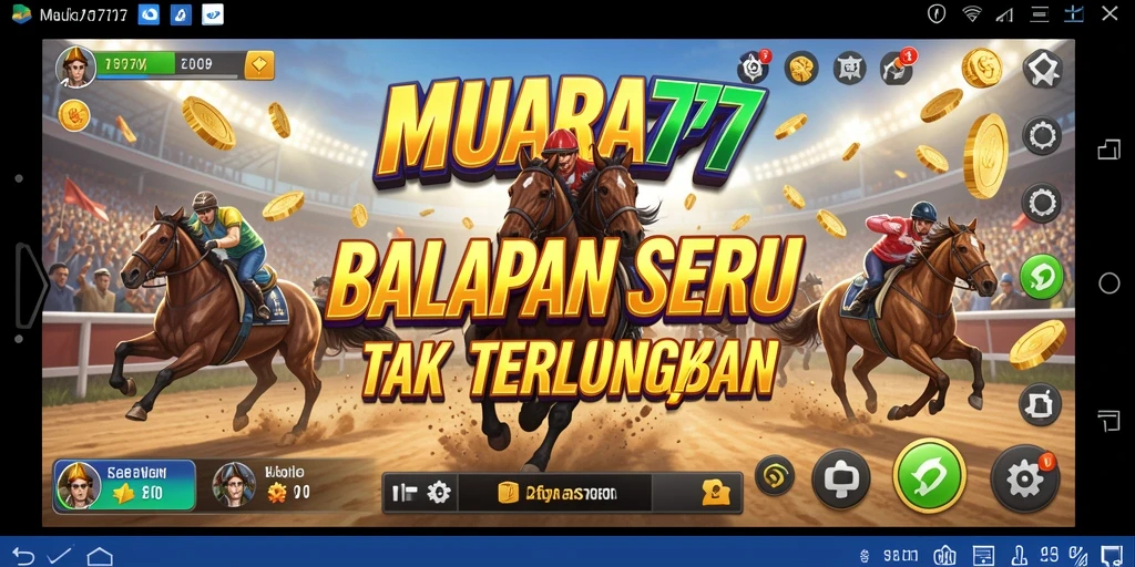 Tampilan gameplay balapan MUARA777 yang mendebarkan dan penuh aksi.