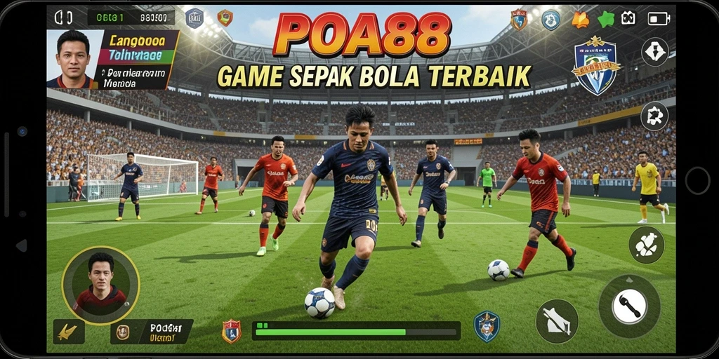 Tampilan menarik dari gameplay POA88 yang seru dan kompetitif di lapangan sepak bola.
