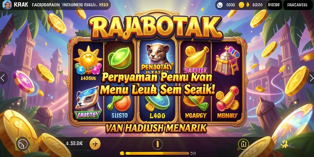 Tampilan gameplay RAJABOTAK yang seru dan penuh warna.