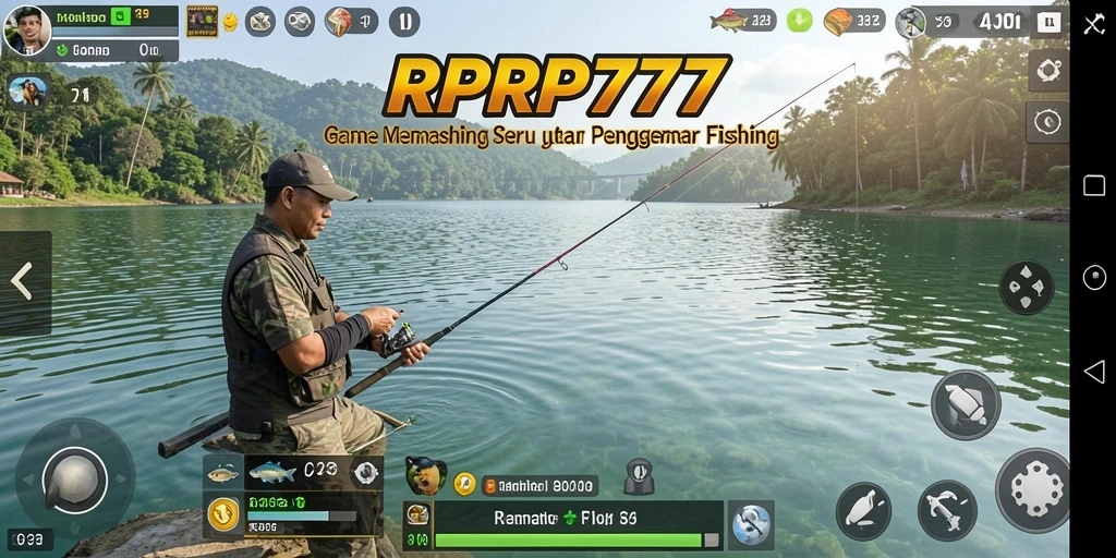 Tampilan gameplay RPRP777 yang seru dan mendebarkan saat memancing.