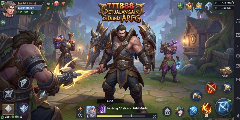 Tampilan screenshot gameplay TTT888 saat beraksi dalam pertarungan ARPG.