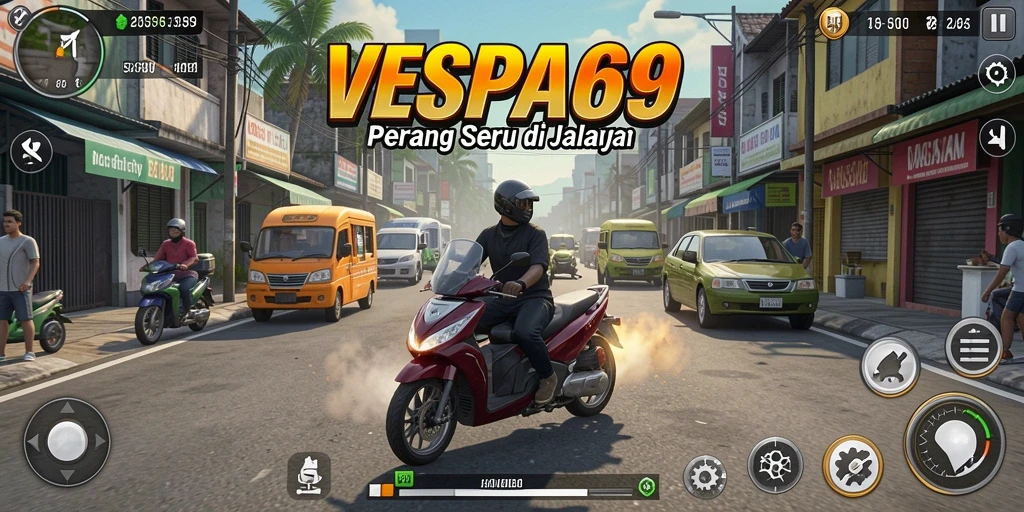 Screenshot VESPA69 menampilkan aksi pertarungan yang mendebarkan.
