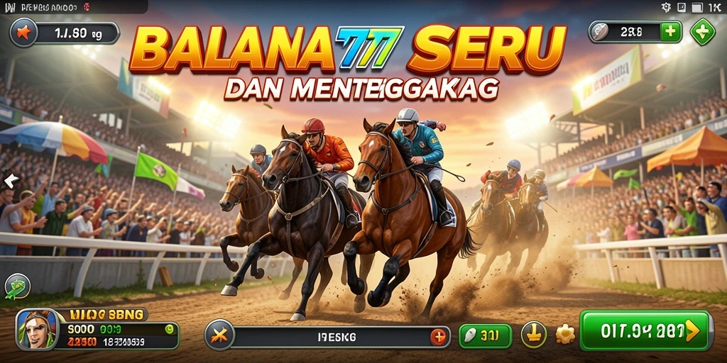Tampilan bermain game balap WIN777 dengan adrenalin tinggi.