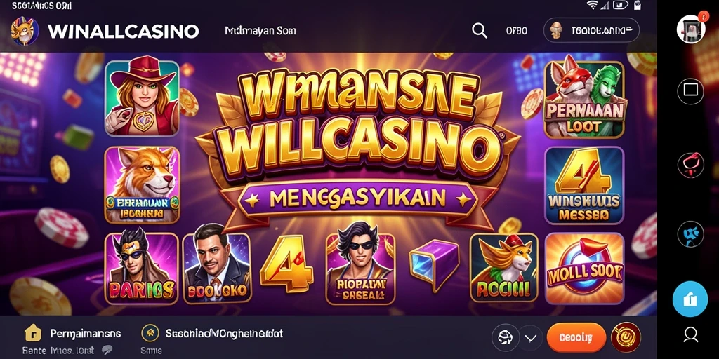 Tampilan gameplay Slot di WINALLCASINO yang memikat.